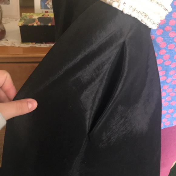 GORGEOUS Black White plunge ballgown prom dress - Picture 5 of 8